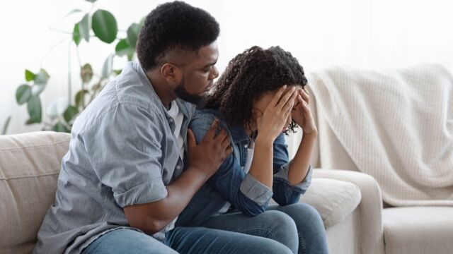 Sobriety Codependency NJRC – 1733402255 Sobriety Codependency North Jersey Recovery Center - A woman struggling with addiction is co-dependent on her husband during the path to recovery, which can be considered Sobriety Codependency